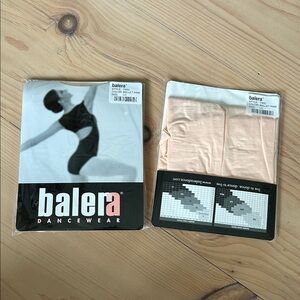NWT *TWO PKGS* Balera Ballet Pink Tights Size Large Child